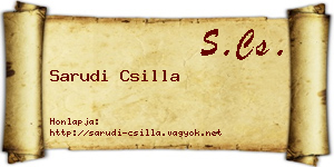 Sarudi Csilla névjegykártya