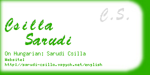 csilla sarudi business card